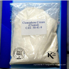 Citrate stéroïde de Clomifene d&#39;Anti-Estrogen de pureté de 99% minimum / Clomid CAS 50-41-9